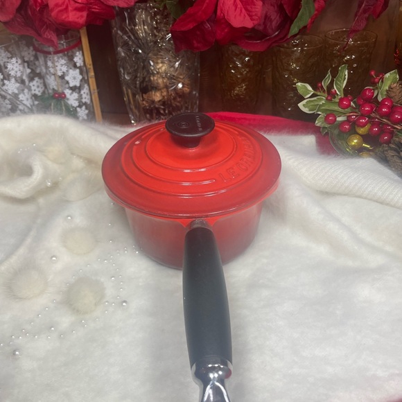Le Creuset Cherry Red Cast Iron #16 Vintage Saucepan